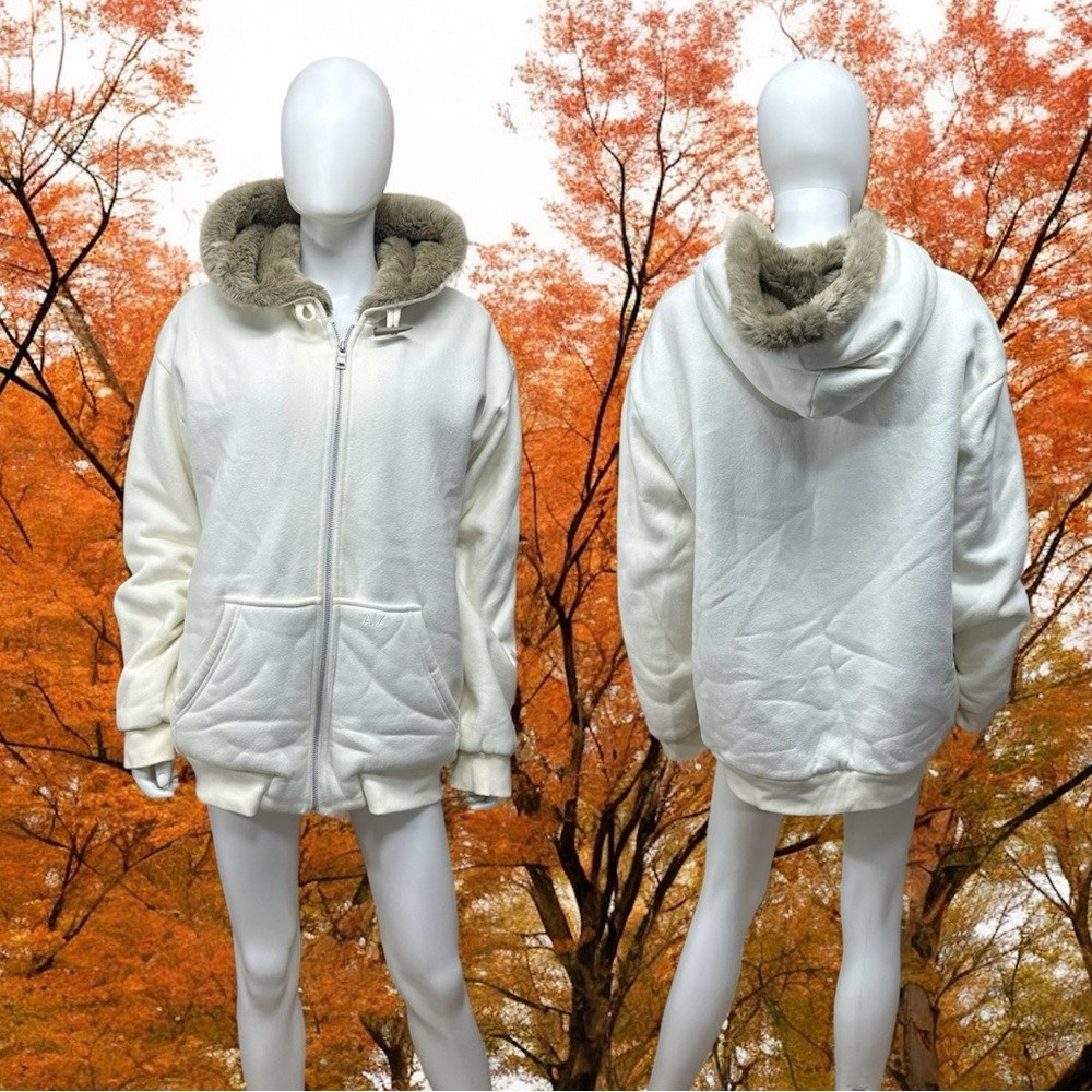 A|X Armani Exchange Faux Fur Lined Hoodie